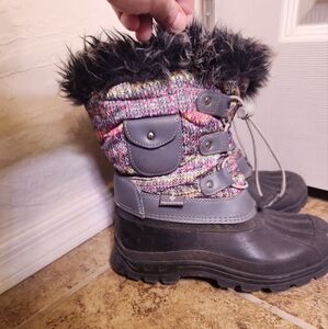 DREAM PAIRS Girls Snow Boots Size 4